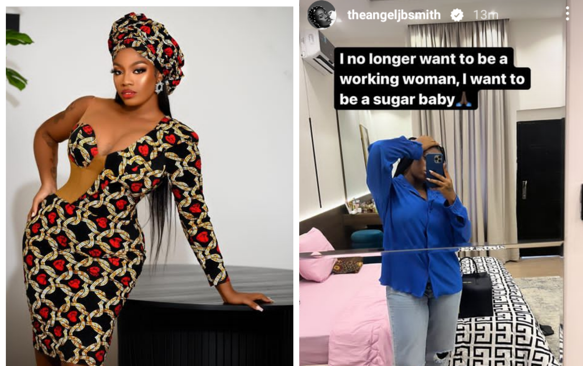 I no longer want to be a working woman, I want to be a sugar baby - BBNaija