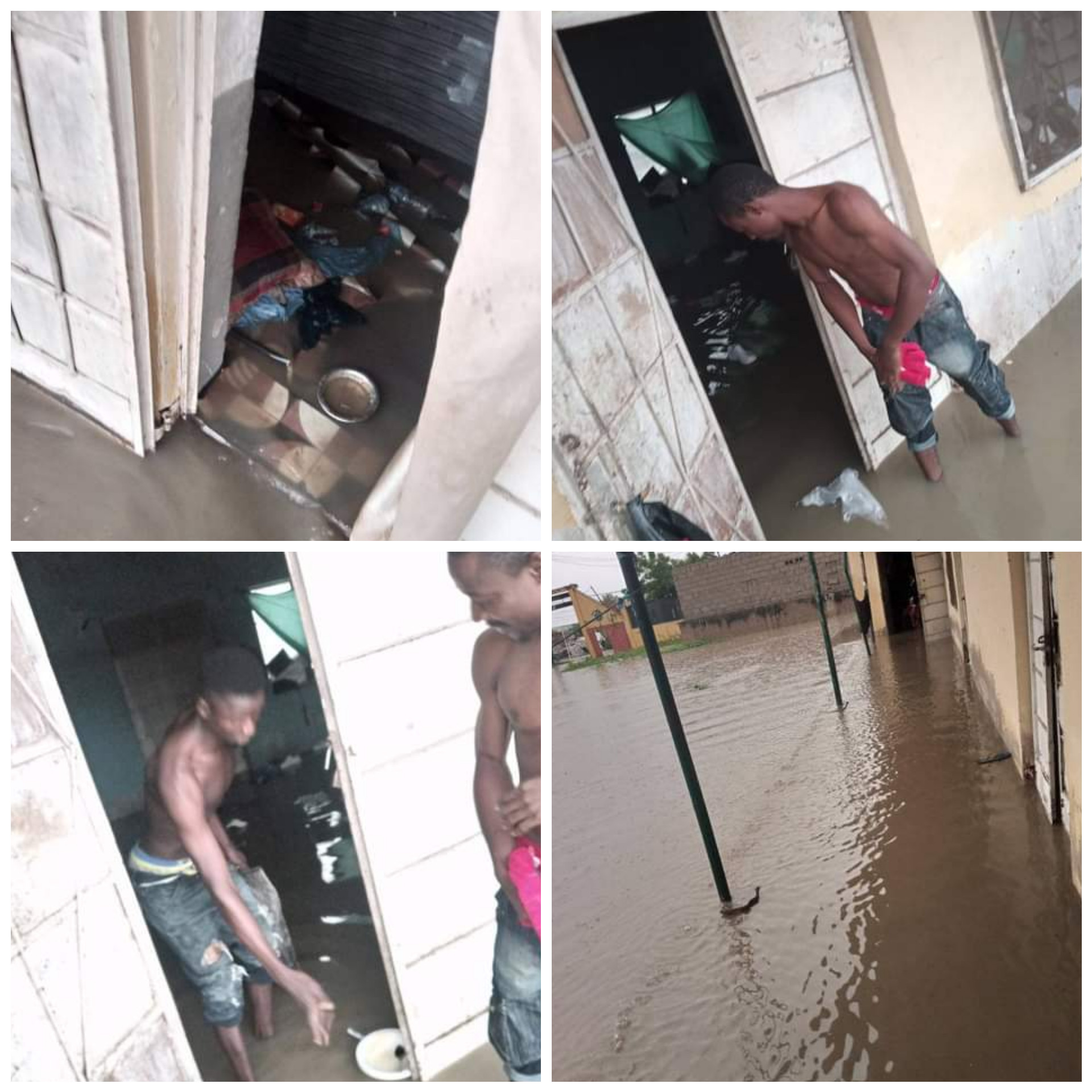 We are suffering - Kano corps member laments after heavy rainfall leaves his room flooded