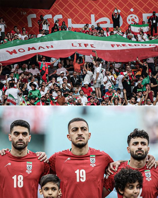World Cup 2022: Iran players decline to sing national anthem in support of anti-government protests in the country (video)