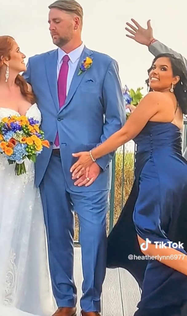 I caught my Bridesmaid groping my husband while we took wedding pics - Newly wedded woman (Video)