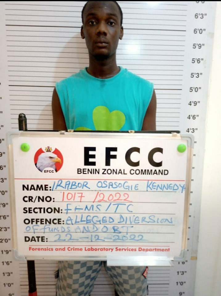 EFCC arrests 21-year-old man for duping German woman of ?17,000 after offering to help her recover ?68k from a fraudster 