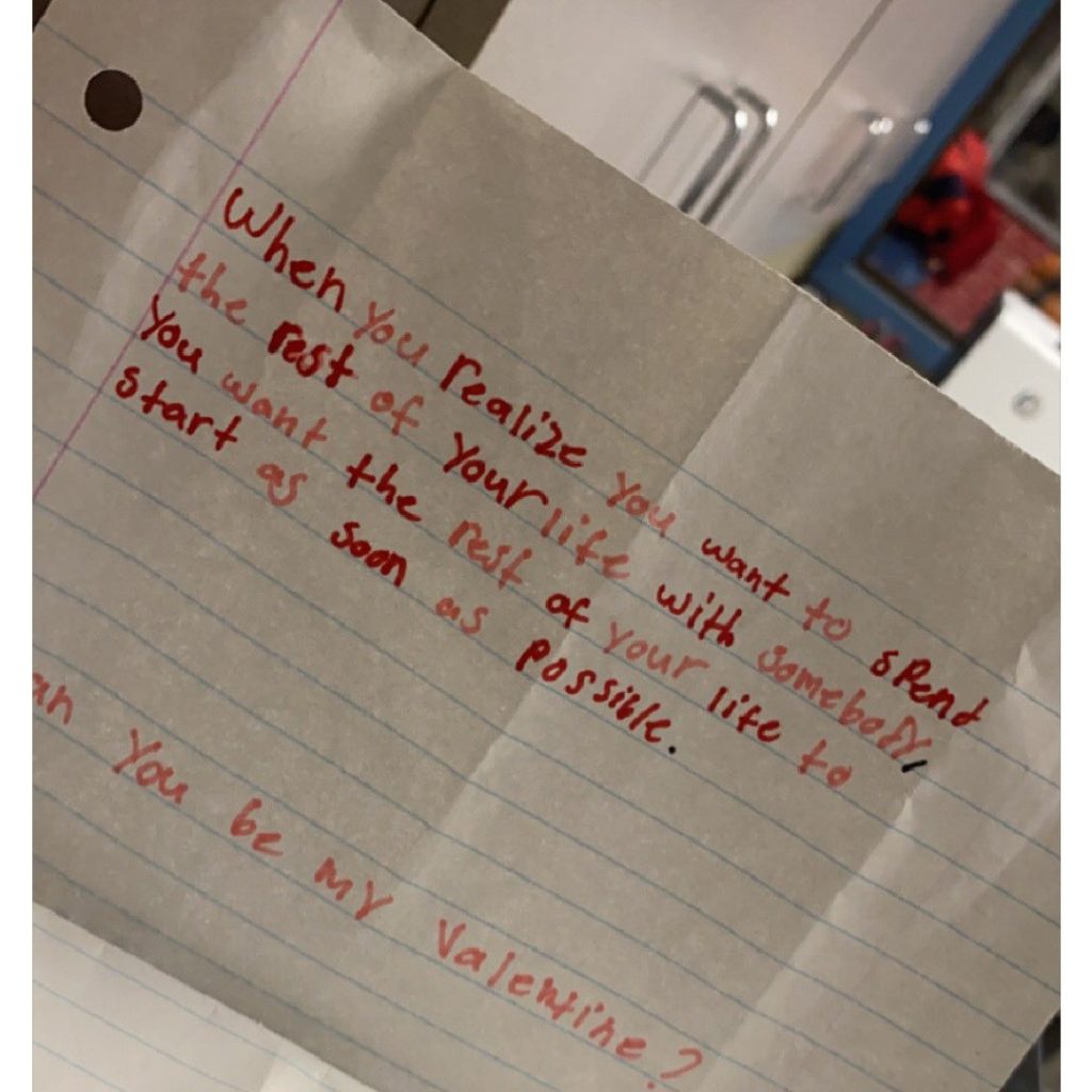Teacher shares love note she seized from a student