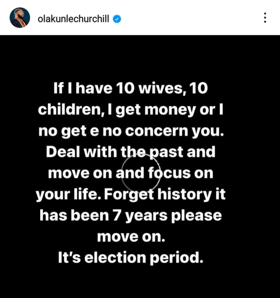 It has been 7 years, please move on - Olakunle Churchill tells ex-wife Tonto Dikeh as they drag eachother on IG