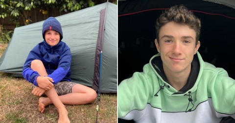 13 year old boy wins Guiness World Records after camping in his garden for three years (photos)